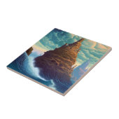 Surreal Landscape Towering City Fantasy Art Tegeltje (Zijkant)