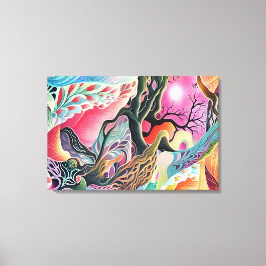 Surreal Landschap Canvas Afdruk (Voorkant)