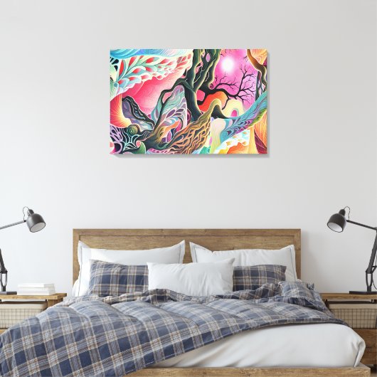 Surreal Landschap Canvas Afdruk (Insitu (Slaapkamer))