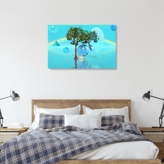 Surreal Landschap Canvas Afdruk (Insitu (Slaapkamer))