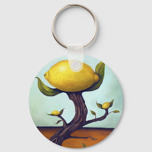 Surreal Lemon-boom Sleutelhanger (Voorkant)