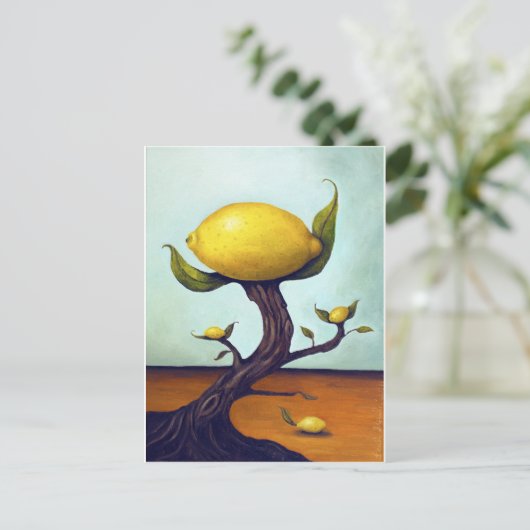 Surreal Lemon Tree Briefkaart (Staand voorkant)