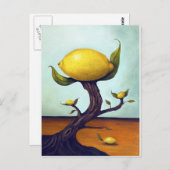 Surreal Lemon Tree Briefkaart (Voorkant / Achterkant)
