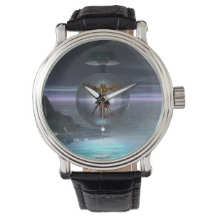 Surreal Leonardo da Vinci Vitruvian Man Watch Horloge