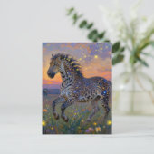 Surreal luipaard-paardenhybride briefkaart (Staand voorkant)
