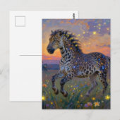Surreal luipaard-paardenhybride briefkaart (Voorkant / Achterkant)