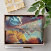 Surreal Mad Hatter Wonderland Tea Party Decoupage Tissuepapier (Geschenk)