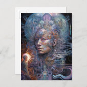 Surreal Man Visionary Art Briefkaart (Voorkant / Achterkant)