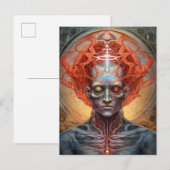 Surreal Man Visionary Art Briefkaart (Voorkant / Achterkant)