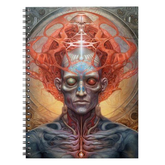 Surreal Man Visionary Art Notitieboek (Voorkant)