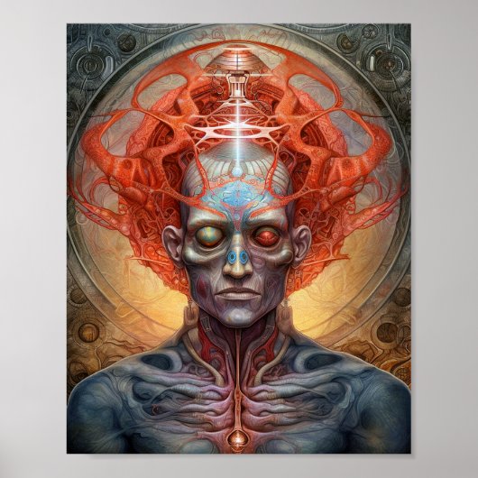 Surreal Man Visionary Art Poster (Voorkant)
