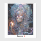 Surreal Man Visionary Art Sticker (Vel)