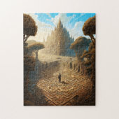 Surreal Maze Castle Landscape Fantasy Art Legpuzzel (Verticaal)