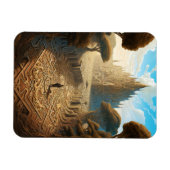 Surreal Maze Castle Landscape Fantasy Art Magneet (Horizontaal)