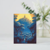 Surreal Maze City Briefkaart (Staand voorkant)