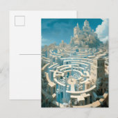 Surreal Maze City Briefkaart (Voorkant / Achterkant)