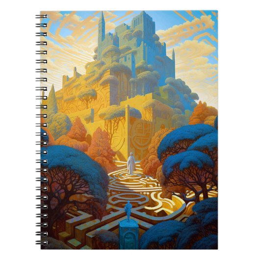 Surreal Maze City Notitieboek (Voorkant)