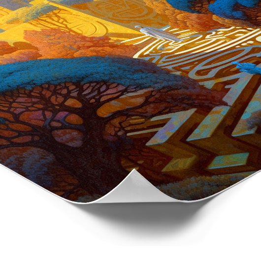 Surreal Maze City Poster (Hoek)