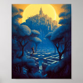 Surreal Maze City Poster (Voorkant)