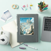 Surreal Maze City Sticker (iPad Cover)