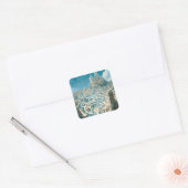 Surreal Maze City Vierkante Sticker (Envelop)
