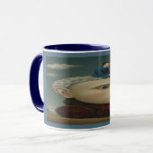 Surreal Mechanical Head Dream Art Mug Mok (Voorkant links)