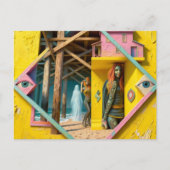 Surreal Mermaids Come To the Pier Once a Year Briefkaart (Voorkant)