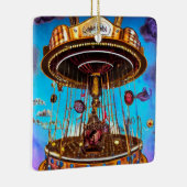 Surreal Merry-Go-Round Keramisch Ornament (Rechts)