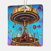 Surreal Merry-Go-Round Keramisch Ornament (Links)