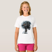 Surreal Mindscape: City within a Woman's Head T-shirt (Voorkant volledig)