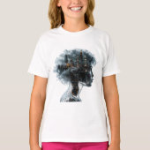Surreal Mindscape: City within a Woman's Head T-shirt (Voorkant)