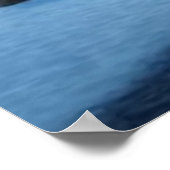 Surreal Moderne Abstracte winterwonderland sneeuw  Poster (Hoek)