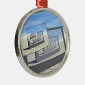 Surreal-monitoren oneindige lus metalen ornament (Rechts)