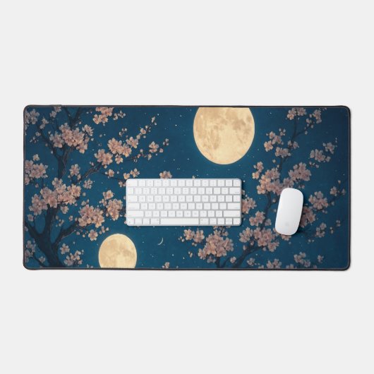 Surreal Moonlit Sakura Bureaumat (Keyboard & Muis)