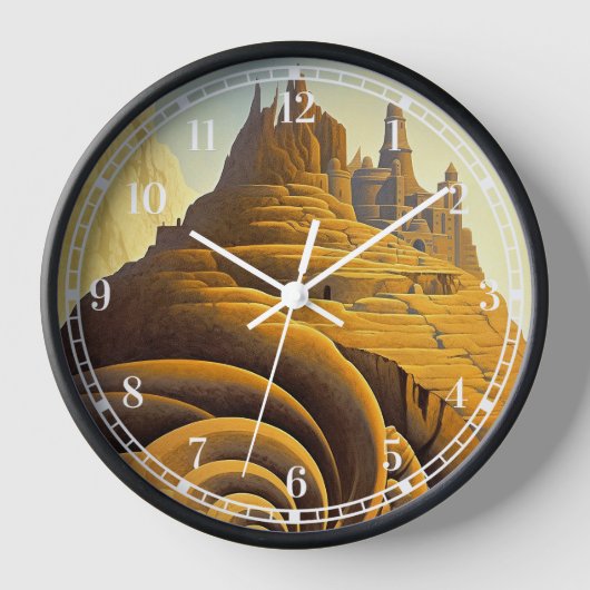 Surreal Mountain City Fantasy Art (Voorkant)