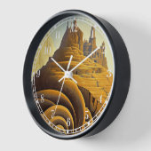 Surreal Mountain City Fantasy Art (Hoek)