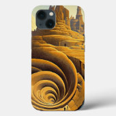 Surreal Mountain City Fantasy Art Case-Mate iPhone Case (Achterkant)