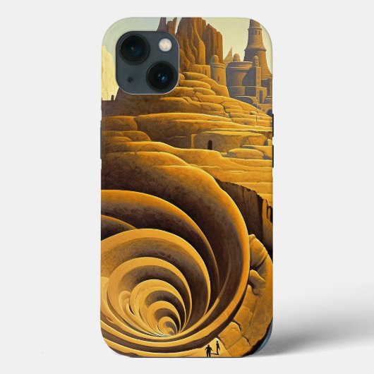 Surreal Mountain City Fantasy Art Case-Mate iPhone Case (Achterkant)