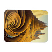 Surreal Mountain City Fantasy Art Magneet (Horizontaal)
