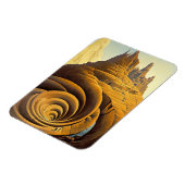 Surreal Mountain City Fantasy Art Magneet (Linkerzijde)