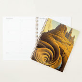 Surreal Mountain City Fantasy Art Planner (Display)
