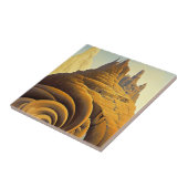 Surreal Mountain City Fantasy Art Tegeltje (Zijkant)