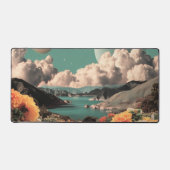 Surreal Mountain Landscape with Planets and Clouds Bureaumat (Voorkant)