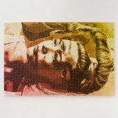 Surreal multi-getekend portret – Abstract psychede Legpuzzel (Horizontaal)