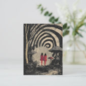 Surreal Mushroom Collage Briefkaart (Staand voorkant)