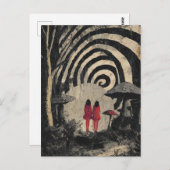 Surreal Mushroom Collage Briefkaart (Voorkant / Achterkant)