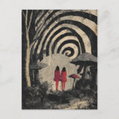 Surreal Mushroom Collage Briefkaart (Voorkant)