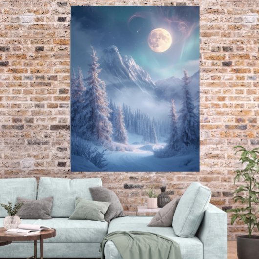 Surreal Mystical Enchanted Winter Dreamscape Poster