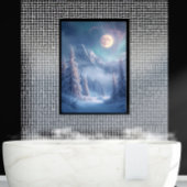 Surreal Mystical Enchanted Winter Dreamscape Poster