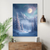 Surreal Mystical Enchanted Winter Dreamscape Poster
